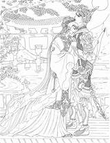 Romantic Coloring Pages Anime Printable Couple Sheets Couples sketch template