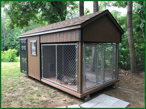 pin  dog kennel outdoor ideas