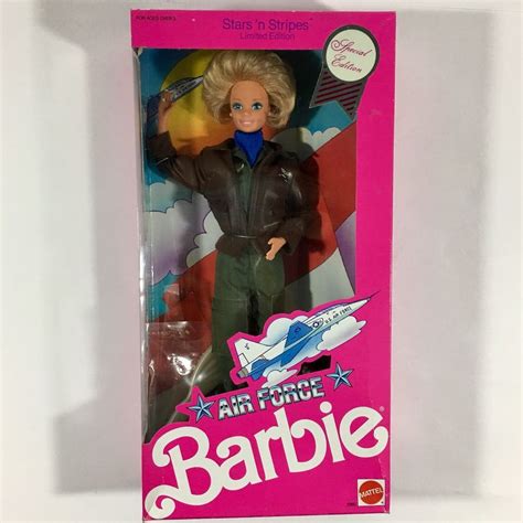 air force barbie stars  stripes limited special edition  mattel