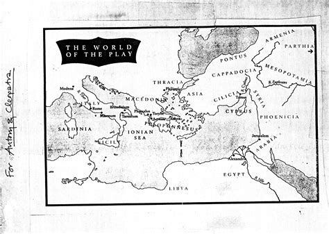 The Map Shows The Geographical World Of Antony And