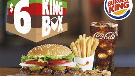 burger kings  king box   meal deal  treat    budget