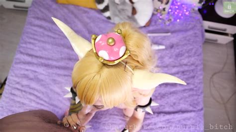 purple b1tch 4k anal cosplay bowsette gets creampie eporner