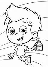 Bubble Guppies Coloring Printable Pages Birthday sketch template