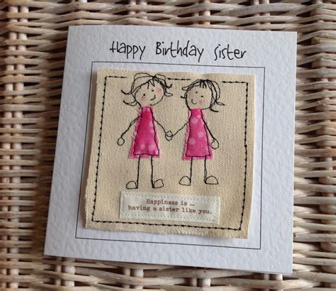 happiness    sister    handmade card