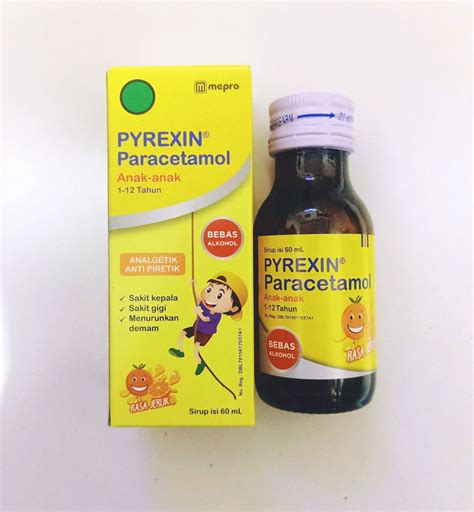 pyrexin paracetamol sirup ml lazada indonesia