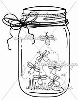 Jar Mason Coloring Firefly Bug Lightning Drawing Template Jars Printable Fireflies Pages Clip Ball Getdrawings Cookie Color Craft Getcolorings Adult sketch template