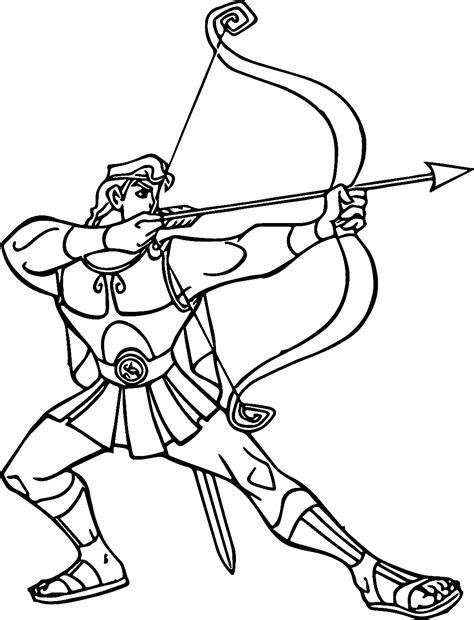 archery coloring pages