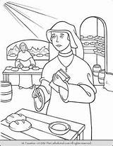 Catholic Faustina Saints Coloring Teresa Divine Mercy sketch template