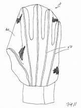 Soccer Gloves Patents Goalie Goalkeeper Sketch Claims sketch template