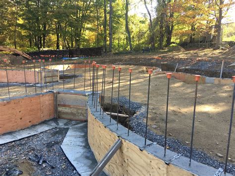 concrete foundation stem wall complete