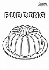 Pudding sketch template