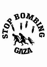Gaza Bombing Stop Stopp Coloring Bilde Fargelegge Large Edupics sketch template