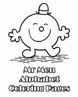Mr Men Coloring Pages Alphabet Colouring Miss Little Books Color Sheets School Book Monsieur Kids Abc Madame Mine Man Cheerful sketch template