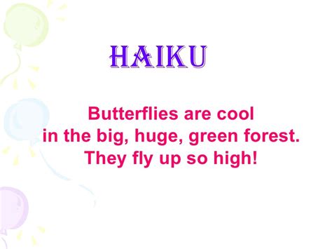 teaching haiku poem