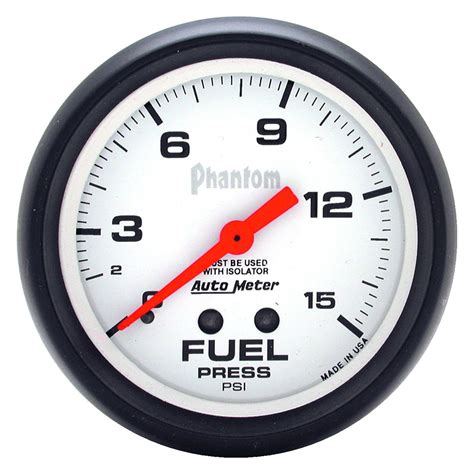 auto meter  phantom series   fuel pressure gauge  isolator   psi
