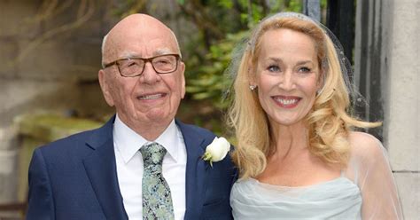 jerry hall looks stunning in vivienne westwood wedding dress as she