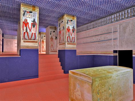 3d asset the tomb of egyptian king amenophis iii