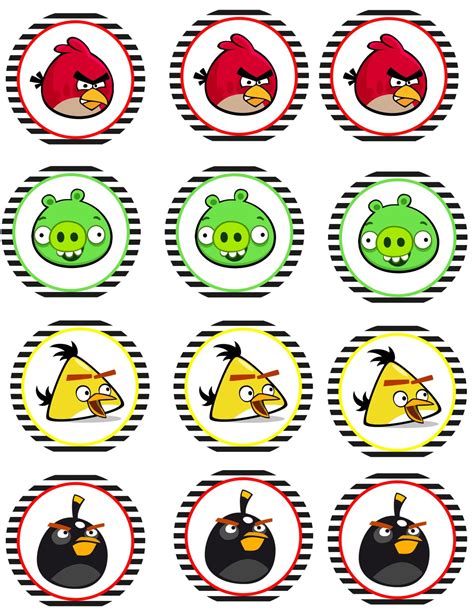 angry birds party  printables