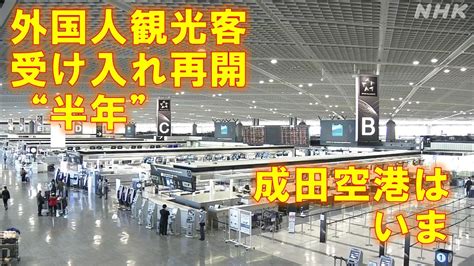 “外国人観光客受け入れ再開”から半年 成田空港は Nhk