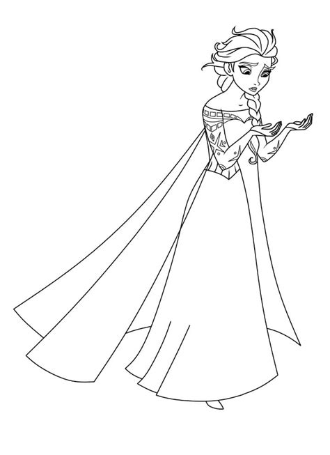 elsa  coloring page  printable coloring pages  kids