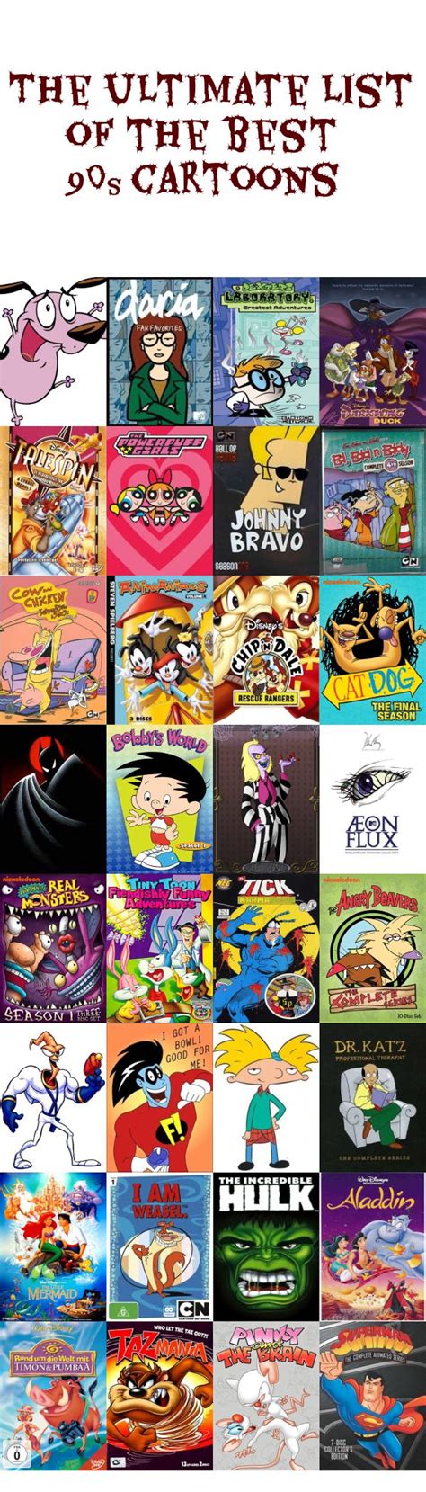 The Ultimate List Of The Best 90s Cartoons Best 90s