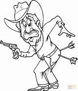 Cowboys Indianer Pfeil Ausmalbild Bogen Pfeilen Basteln sketch template