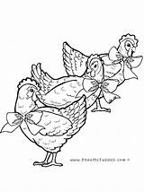 Hens French Three Coloring Colouring Pheemcfaddell sketch template