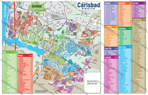 Carlsbad Map Full Includes 3 Maps Full North And South San Diego