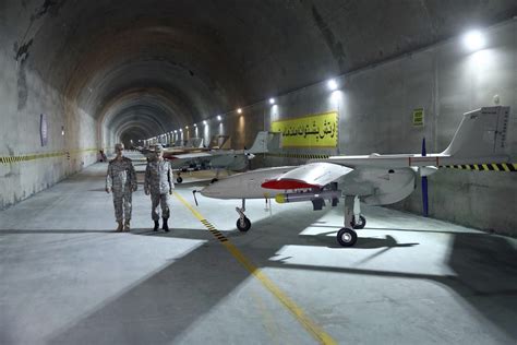 iran reveals subterranean military drone base  turkey news