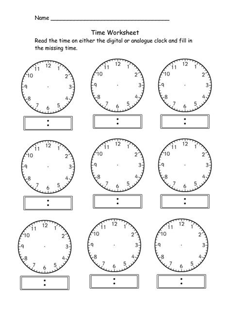 time worksheets oclock    google search clock