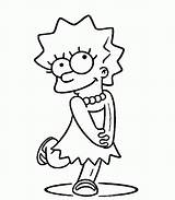 Lisa Simpson Coloring Pages Simpsons Print Drawing Maggie Colouring Printable Kids Shy Ausmalbilder Marge Simson Bart Clipart Coloringhome Color Drawings sketch template