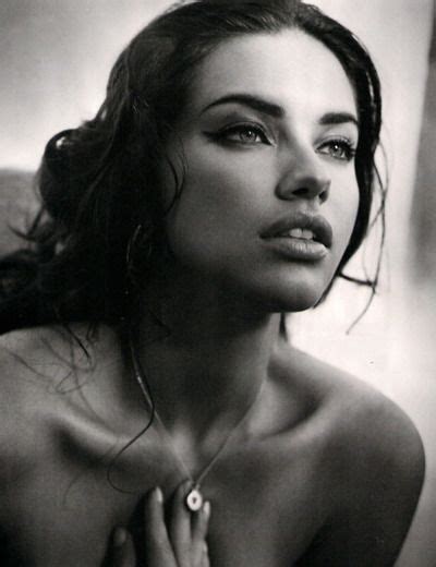 strong eyebrows beautiful lips perfect bone structure inspirations adriana lima vogue