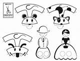 Finger Coloring Puppets Family Pages Activities Games Printable Template Kids sketch template