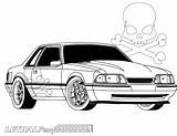 Coloring Fox Body Pages Foxbody Lethal Performance Classic sketch template