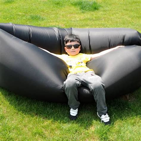 lazy fast inflatable sofa camping outdoor air sleeping sofa adults kids beach lay bag couch