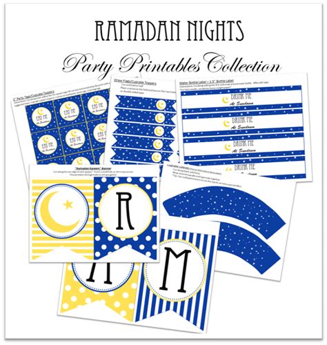 ramadan nights printable collection ramazan okul