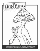Timon Coloring Lion King Pages Disney Sheets Color Colouring Printable Sweeps4bloggers Sheet Characters Choose Board sketch template