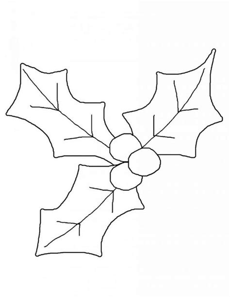 holly coloring pages printable christmas applique patterns christmas