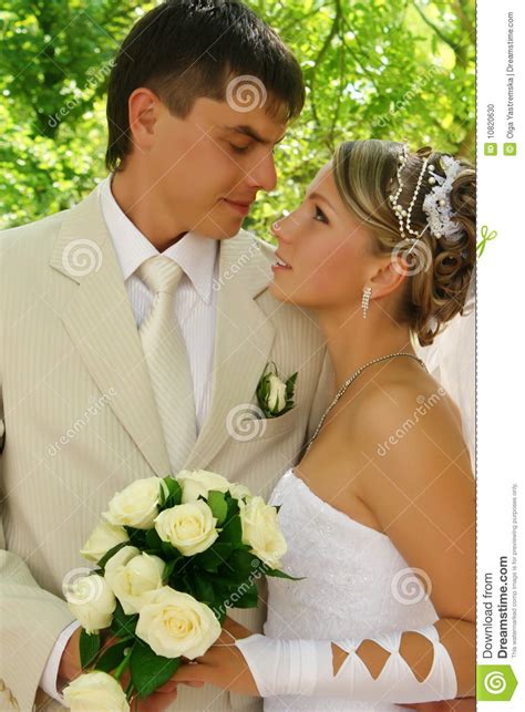 het portret van het huwelijk stock foto afbeelding