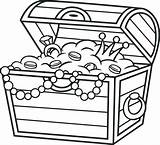 Treasure Coloring Chest Getdrawings Pages Box sketch template