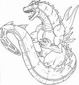 Godzilla Coloringhome sketch template