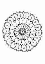 Mandala Beginners Simple Etsy Dot Patterns Painting Coloring Pages Beginner Printable Store Pattern Colouring Many Choose Board Omalovánky Mandaly sketch template