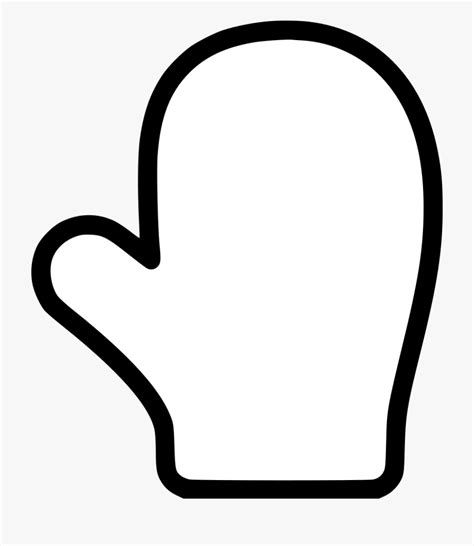mitten outline clipart image