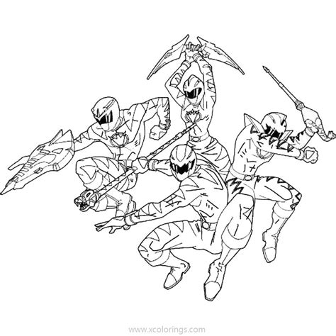 power rangers dino charge coloring pages heroes xcoloringscom
