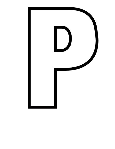 letter p coloring pages aerografiaonline