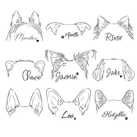 details    minimalist dog ear outline tattoo latest