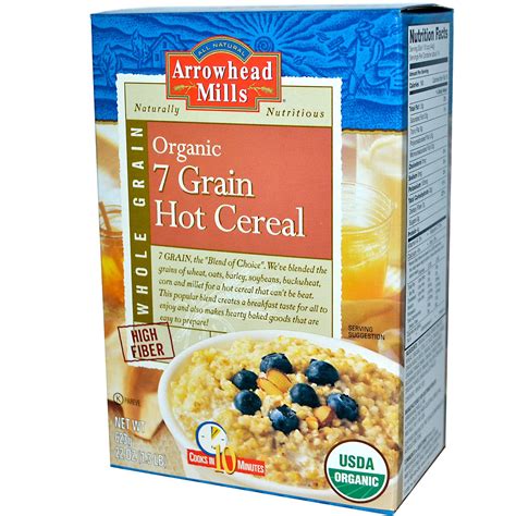 arrowhead mills organic  grain hot cereal  oz   iherb
