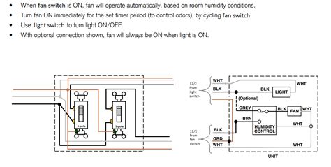 nutone exhaust fan wiring diagram wiring digital  schematic