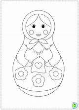 Coloring Russian Matryoshka Doll Dolls Dinokids Nesting Pages Template Matrioshka Kids Choose Board Close sketch template