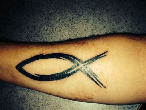 cool variation   ichthus tattoos pinterest
